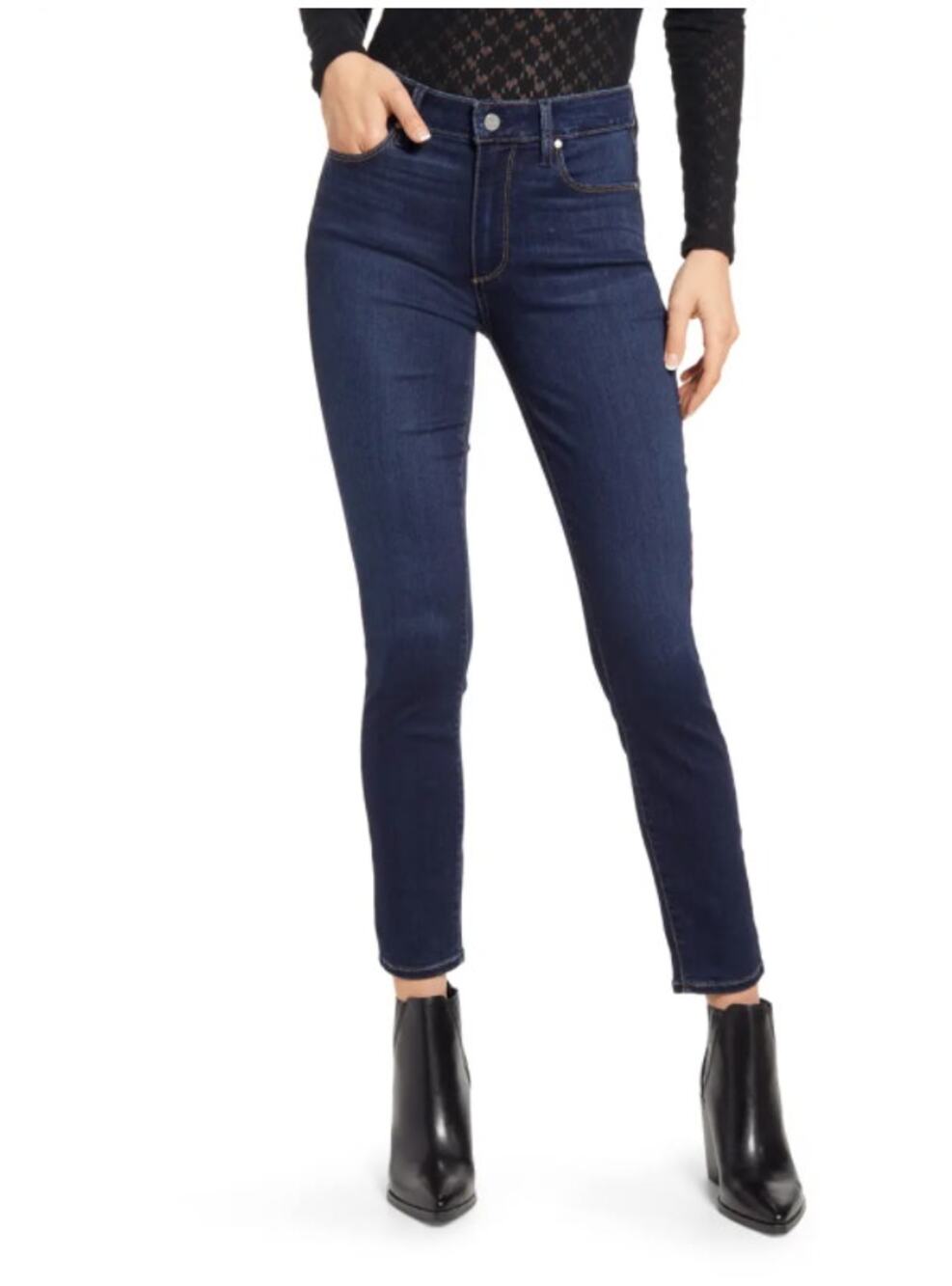 PAIGE DENIM NWT Hoxton Ankle High Rise Skinny Jean in Kemp // 00